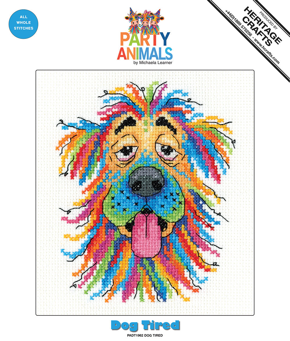 Dog Tired cross stitch kit - PADT1962