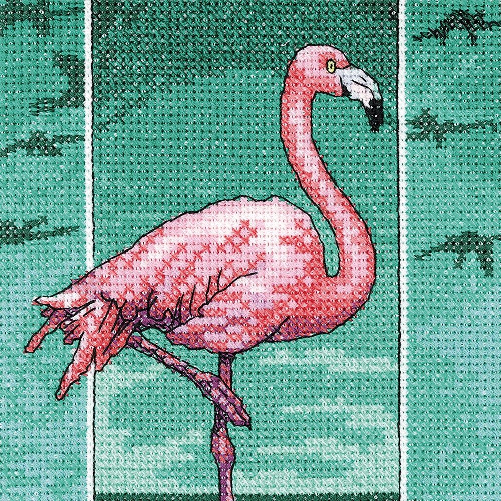 Flamingo Cross Stitch Kit - PUFM1420 (D*)