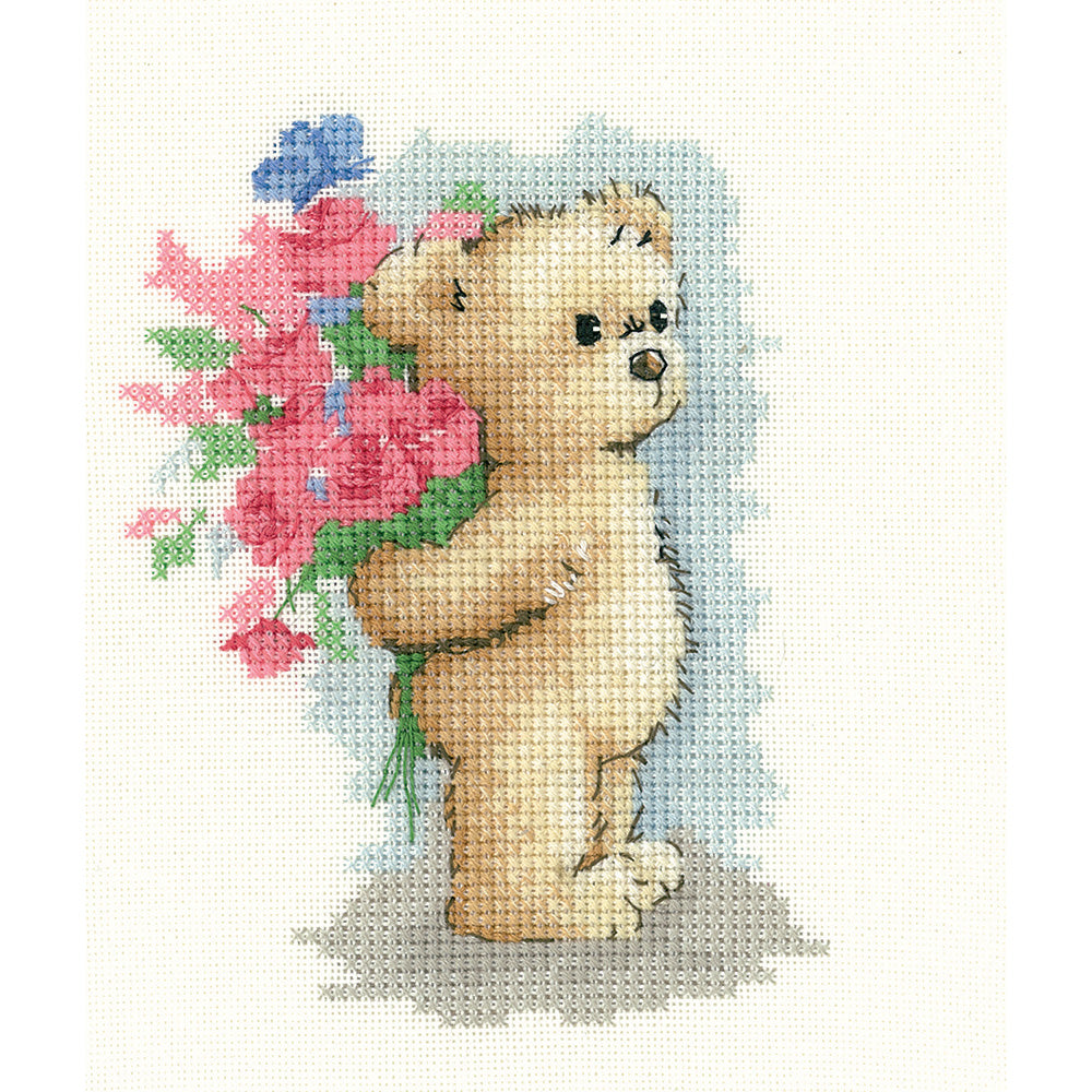 Toffee with Flowers cross stitch chart pack - SCTF1122C