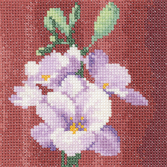Mini Freesia cross stitch chart pack - SHFS687C