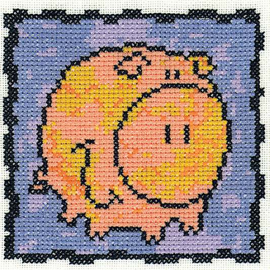 Peter Pig cross stitch kit - SHPP511 (D)