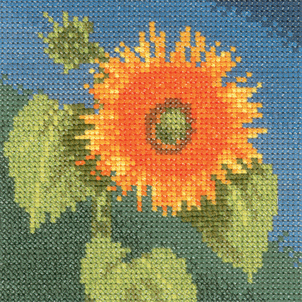 Mini Sunflower cross stitch chart pack - SHSF499C