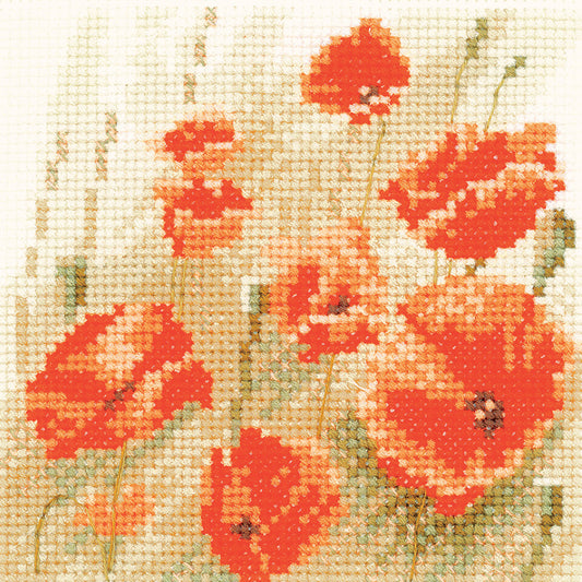 Mini Wild Poppies cross stitch chart pack - SHWP902C