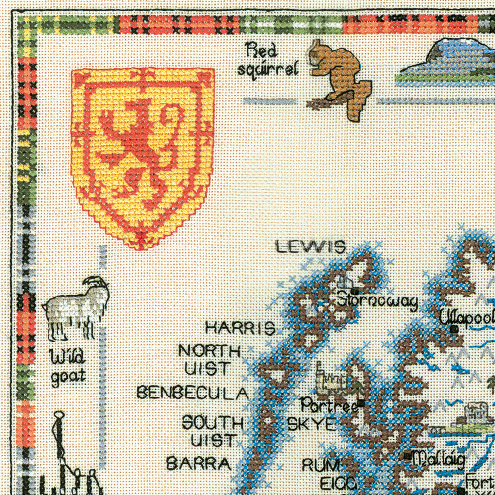 Scotland Special Interest Map cross stitch chart pack - SISC557C