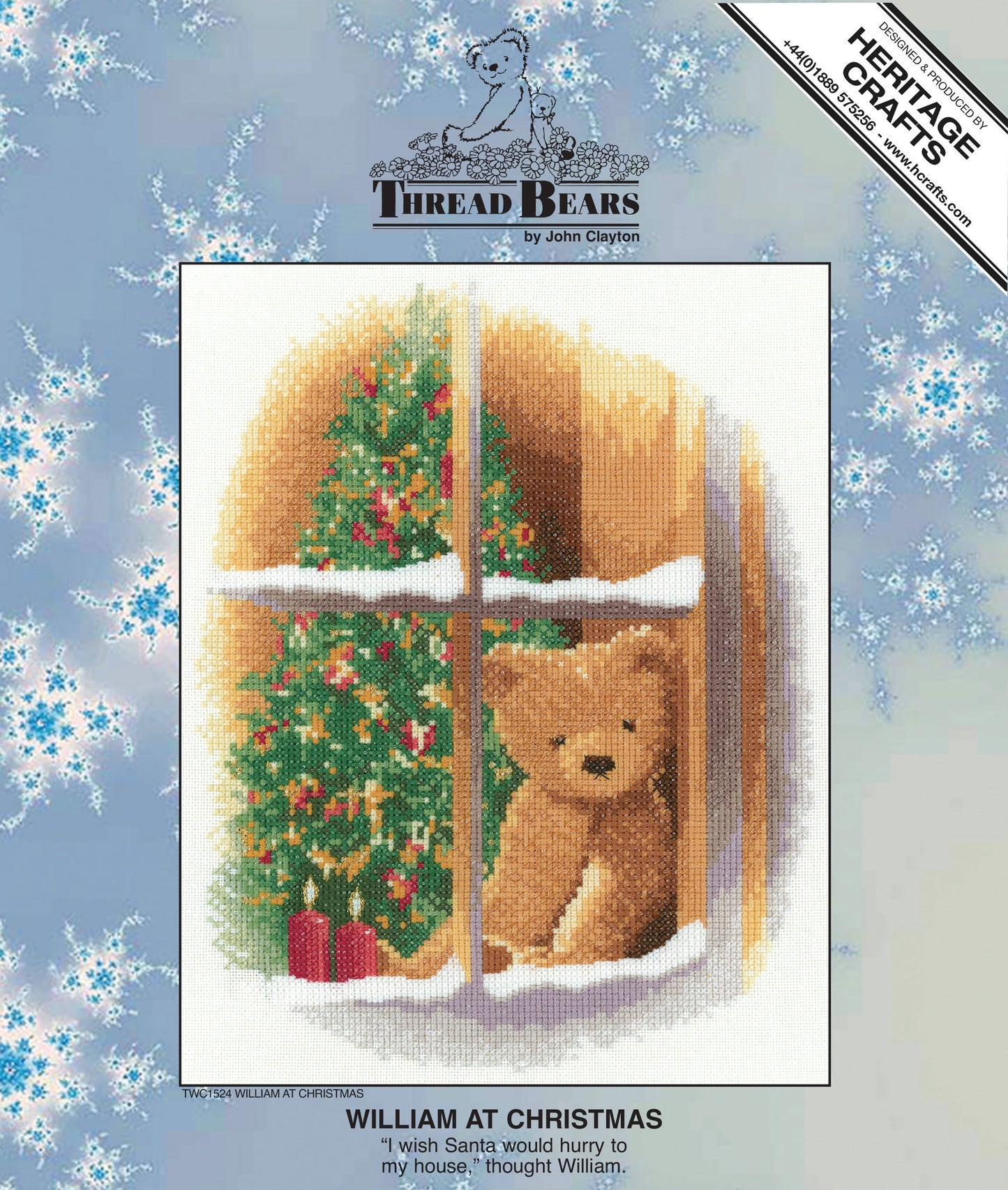 William at Christmas cross stitch kit - TWC1524