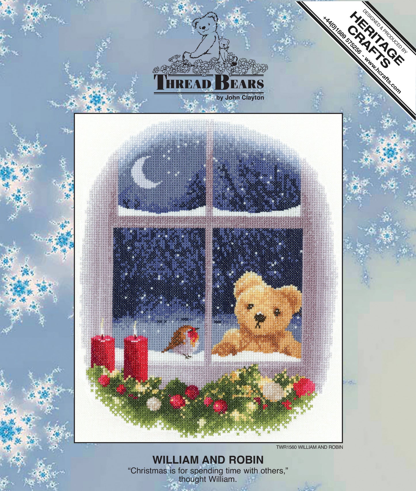 William and Robin cross stitch kit - TWR1560