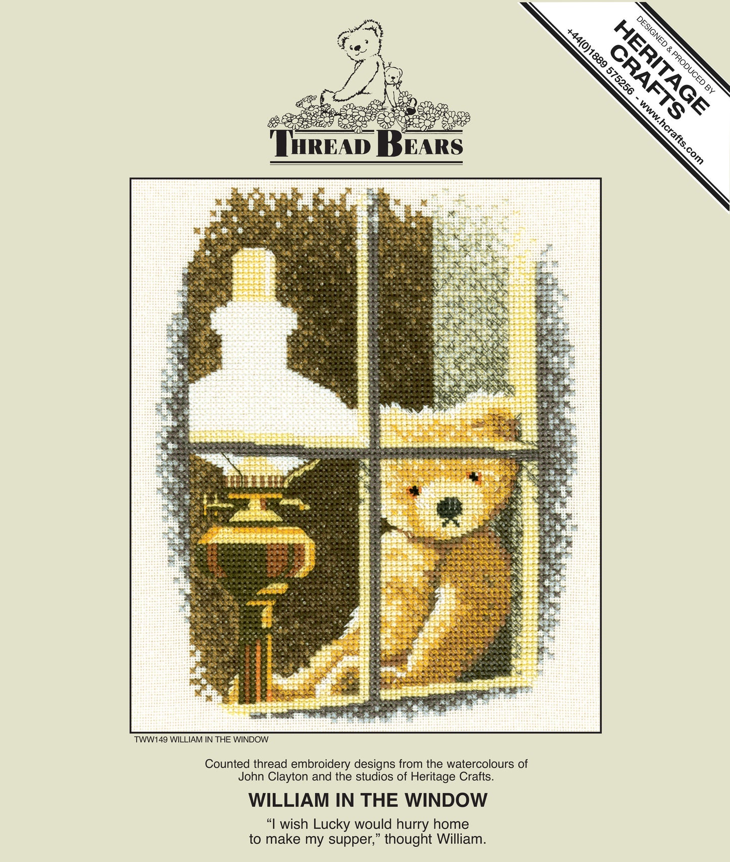 William in the Window cross stitch kit - TWW149