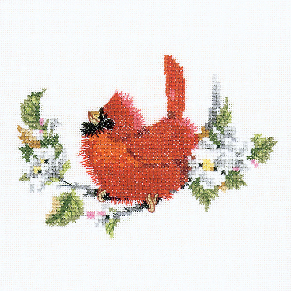 Lady in Red cross stitch chart pack - VPLR570C