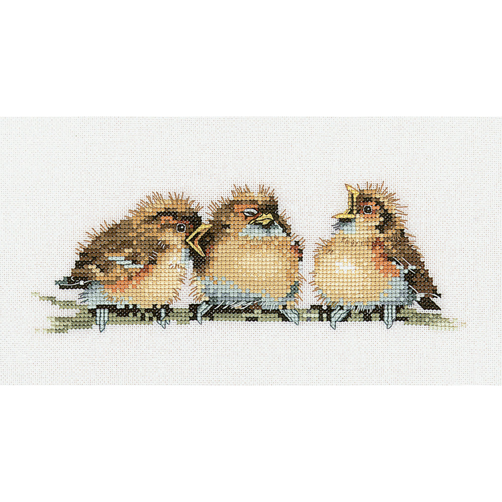 Three's A Crowd cross stitch chart pack - VPTC544C