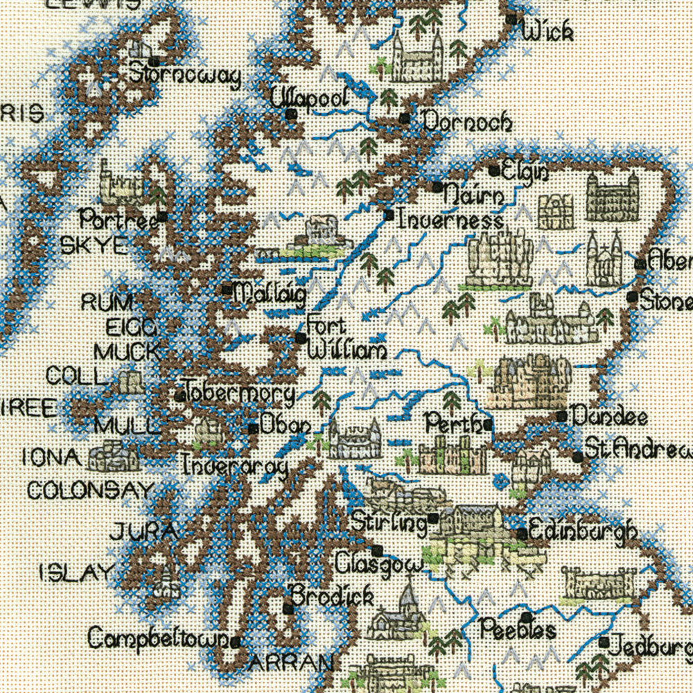 Cross Stitch Maps