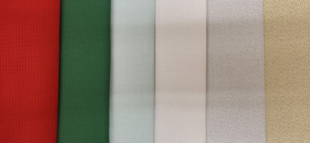 Zweigart Christmas 14ct Aida Pack - Six Fat Quarters - SAVE 35% - FA14QX6