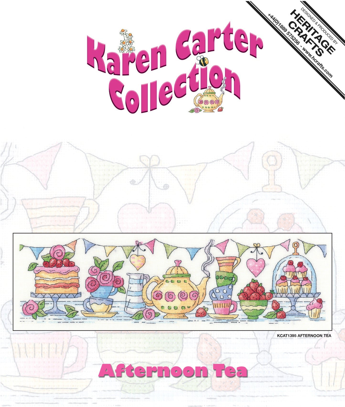 Afternoon Tea cross stitch kit - KCAT1395