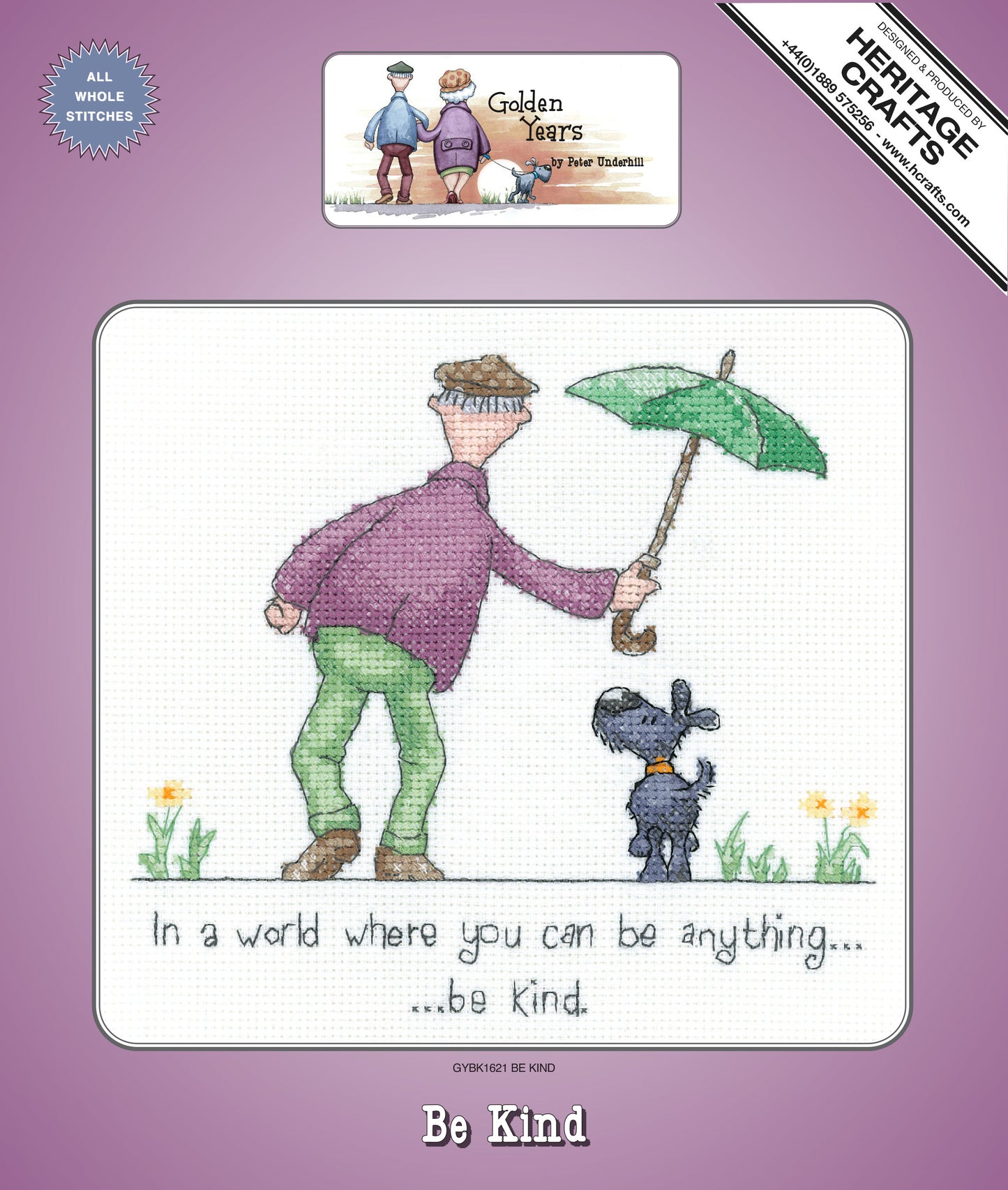 Be Kind cross stitch kit - GYBK1621