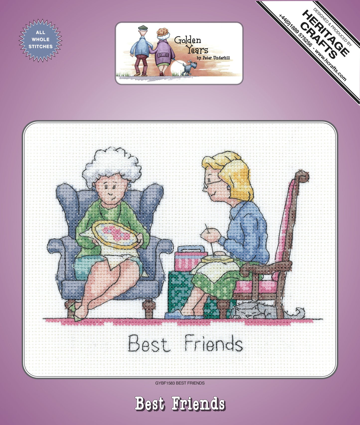 Best Friends (Golden Years) cross stitch kit - GYBF1583