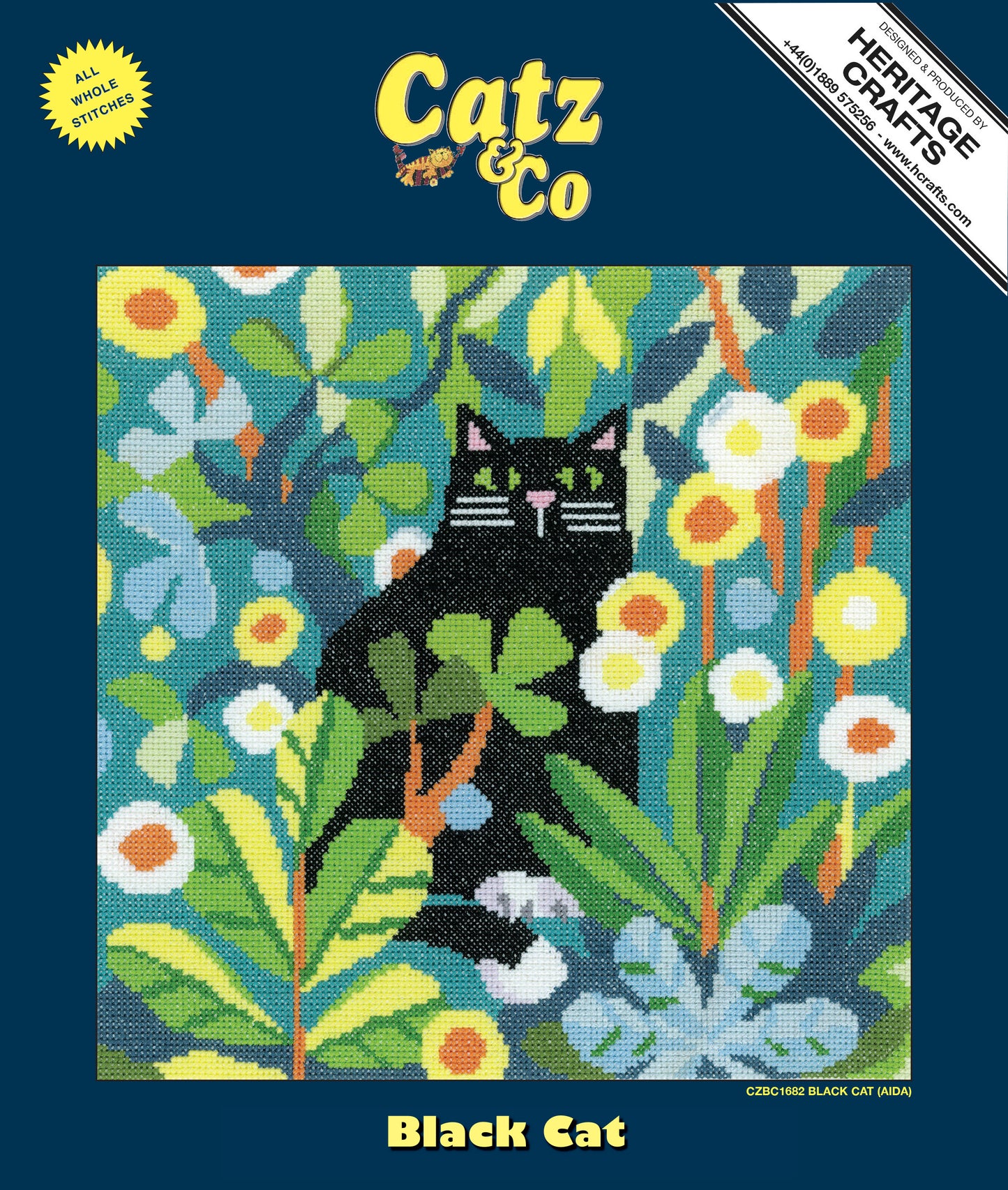 Black Cat cross stitch kit - CZBC1682