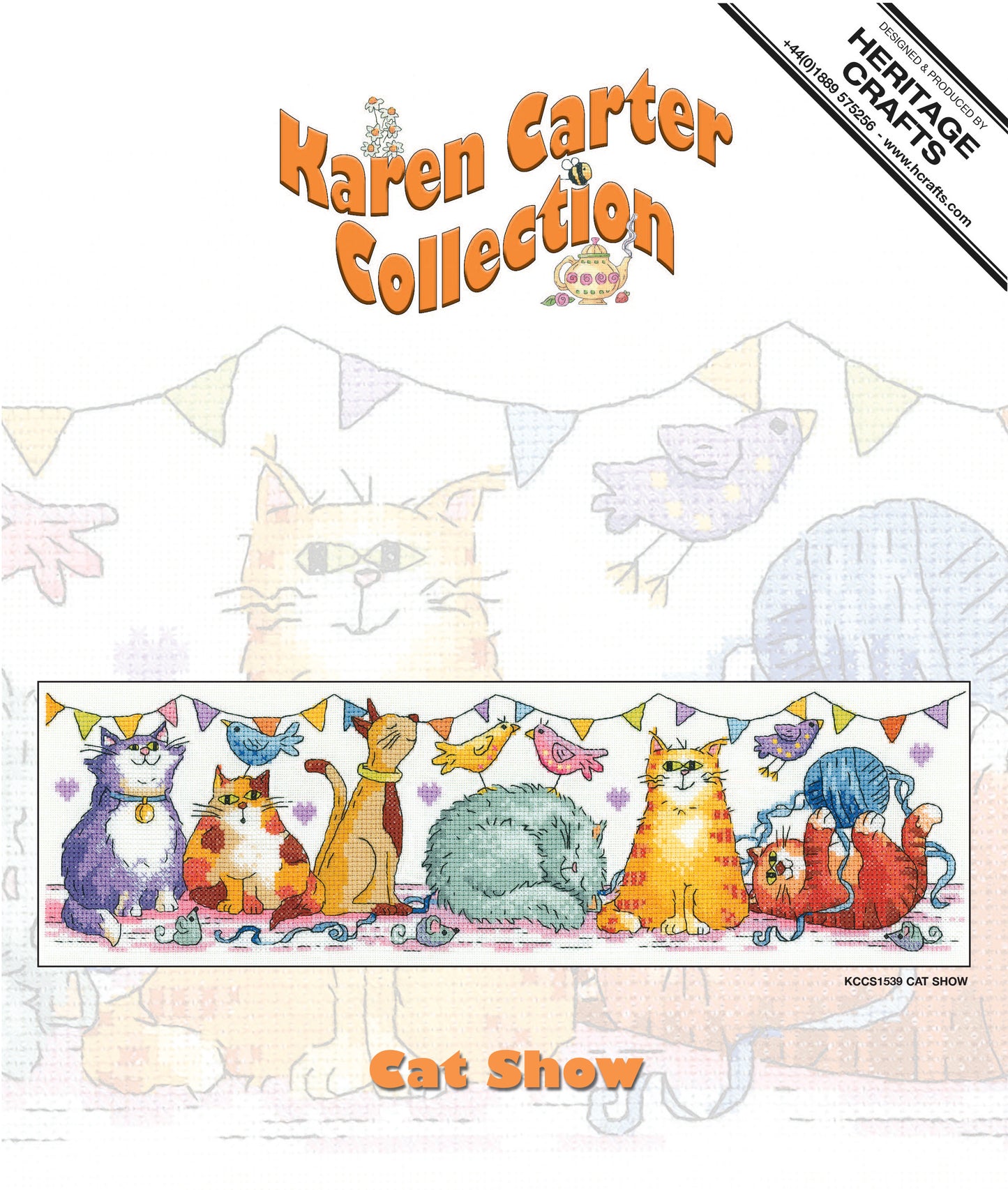 Cat Show cross stitch kit - KCCS1539