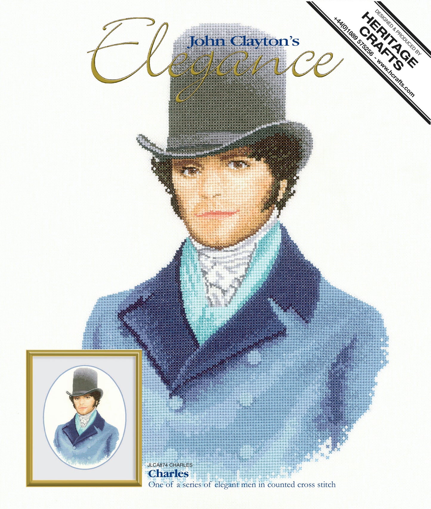 Charles cross stitch chart pack - JLCA874C