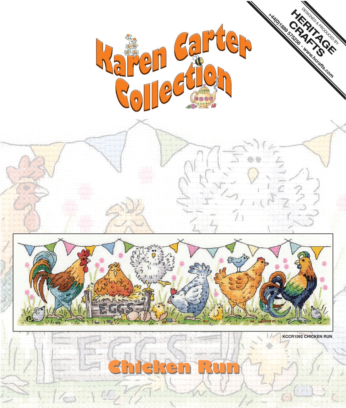 Chicken Run cross stitch kit - KCCR1592