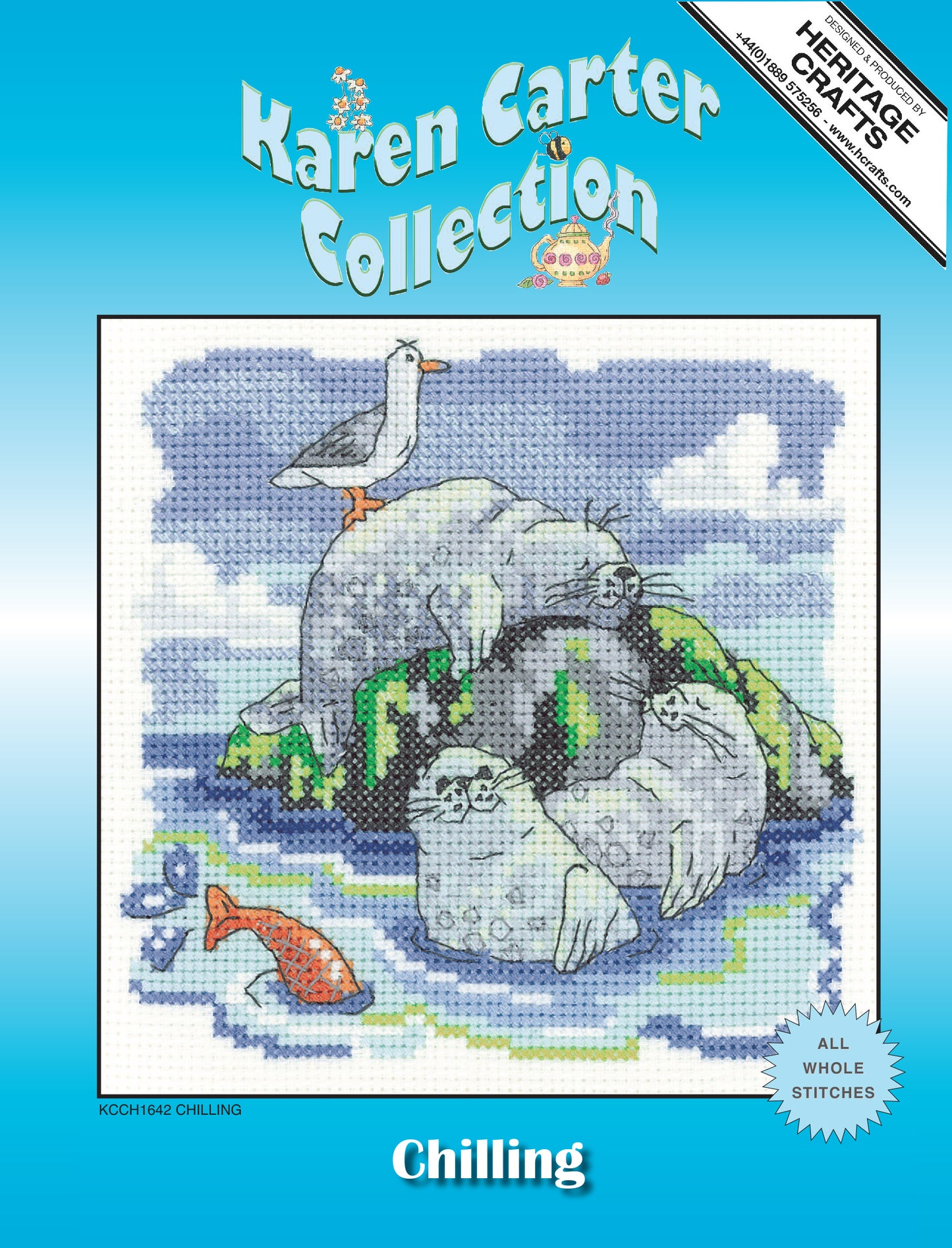 Chilling cross stitch kit - KCCH1642