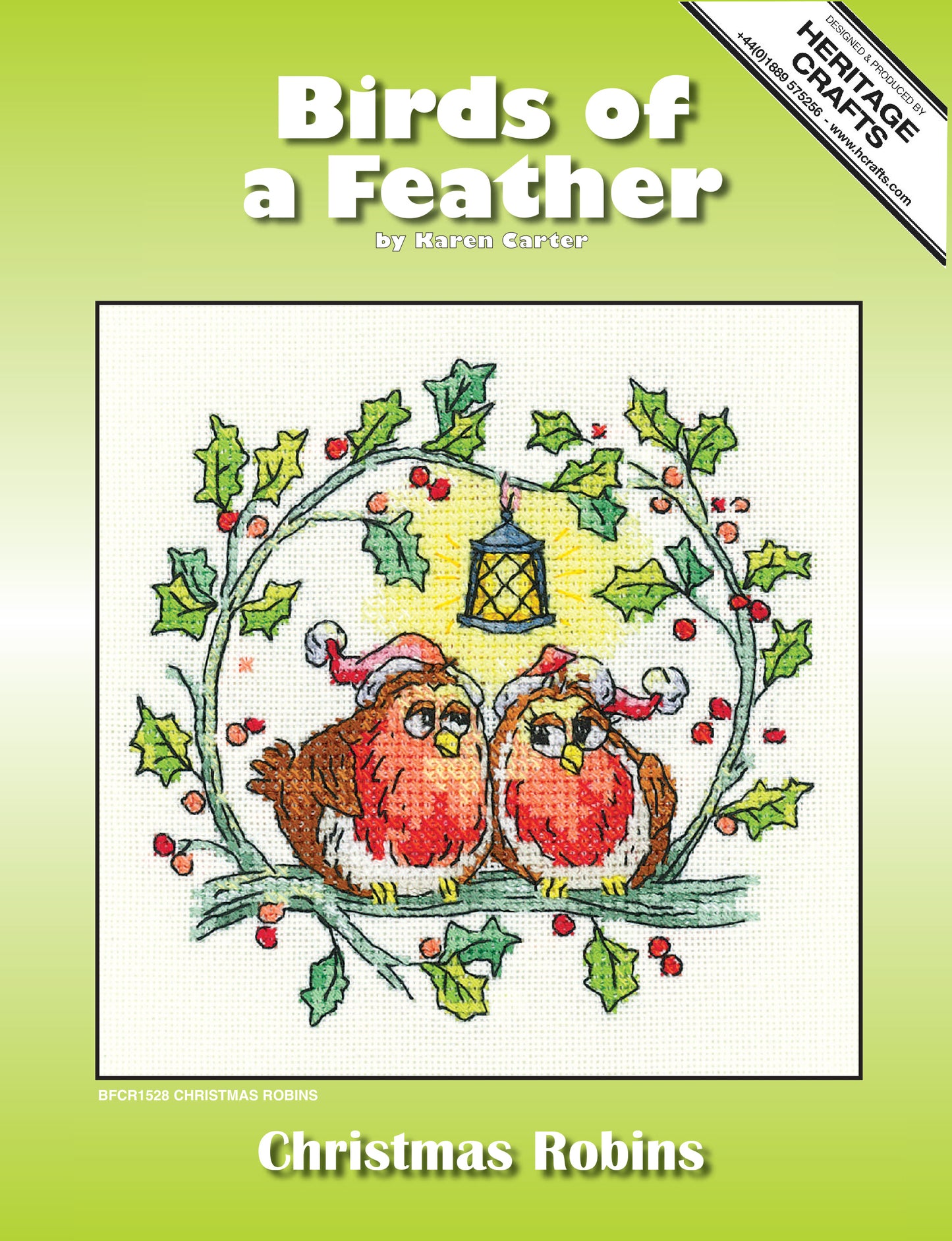 Christmas Robins cross stitch kit - BFCR1528