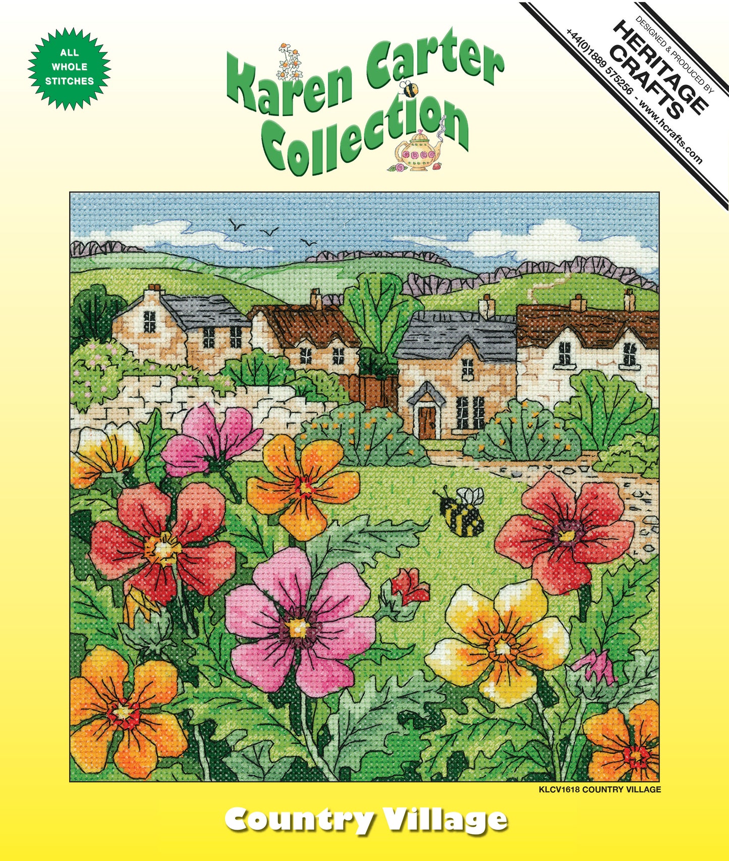 Country Village cross stitch kit - KLCV1618