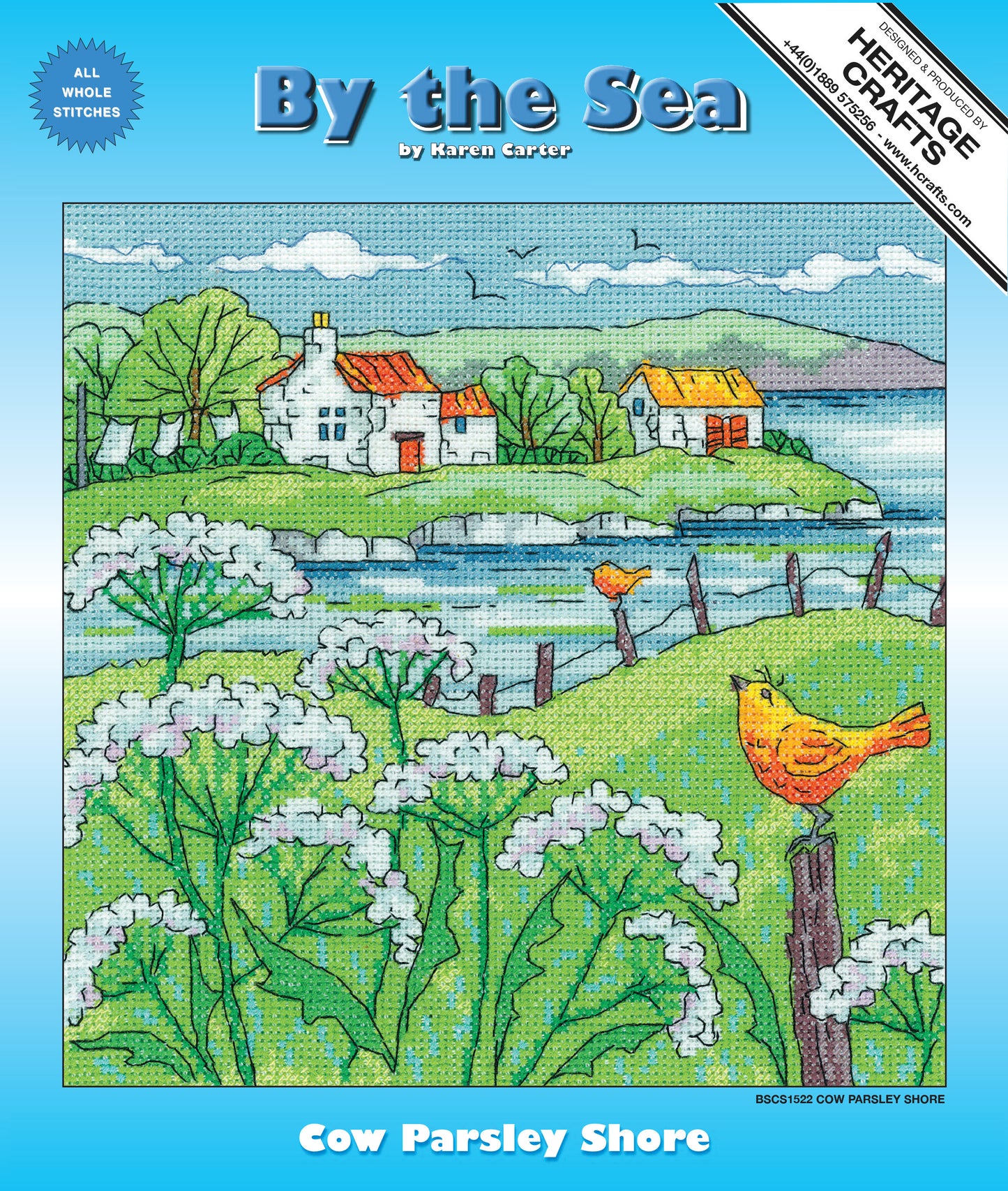 Cow Parsley Shore cross stitch kit - BSCS1522