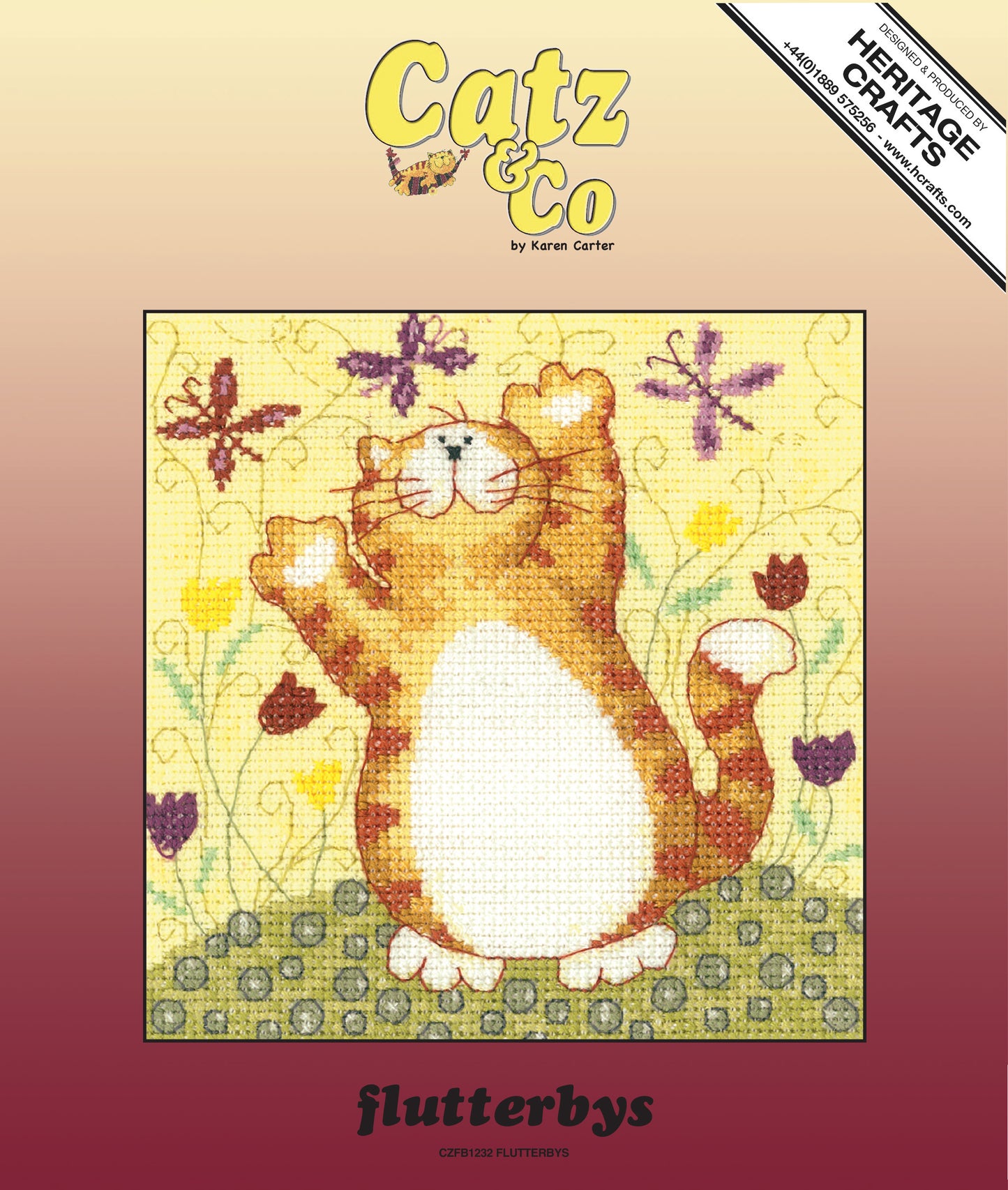 Flutterbys cross stitch chart pack - CZFB1232C