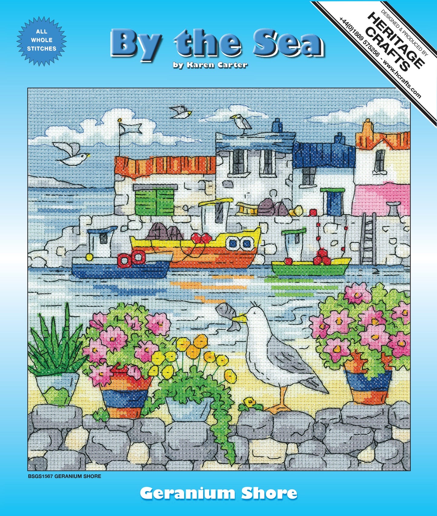 Geranium Shore cross stitch kit - BSGS1567