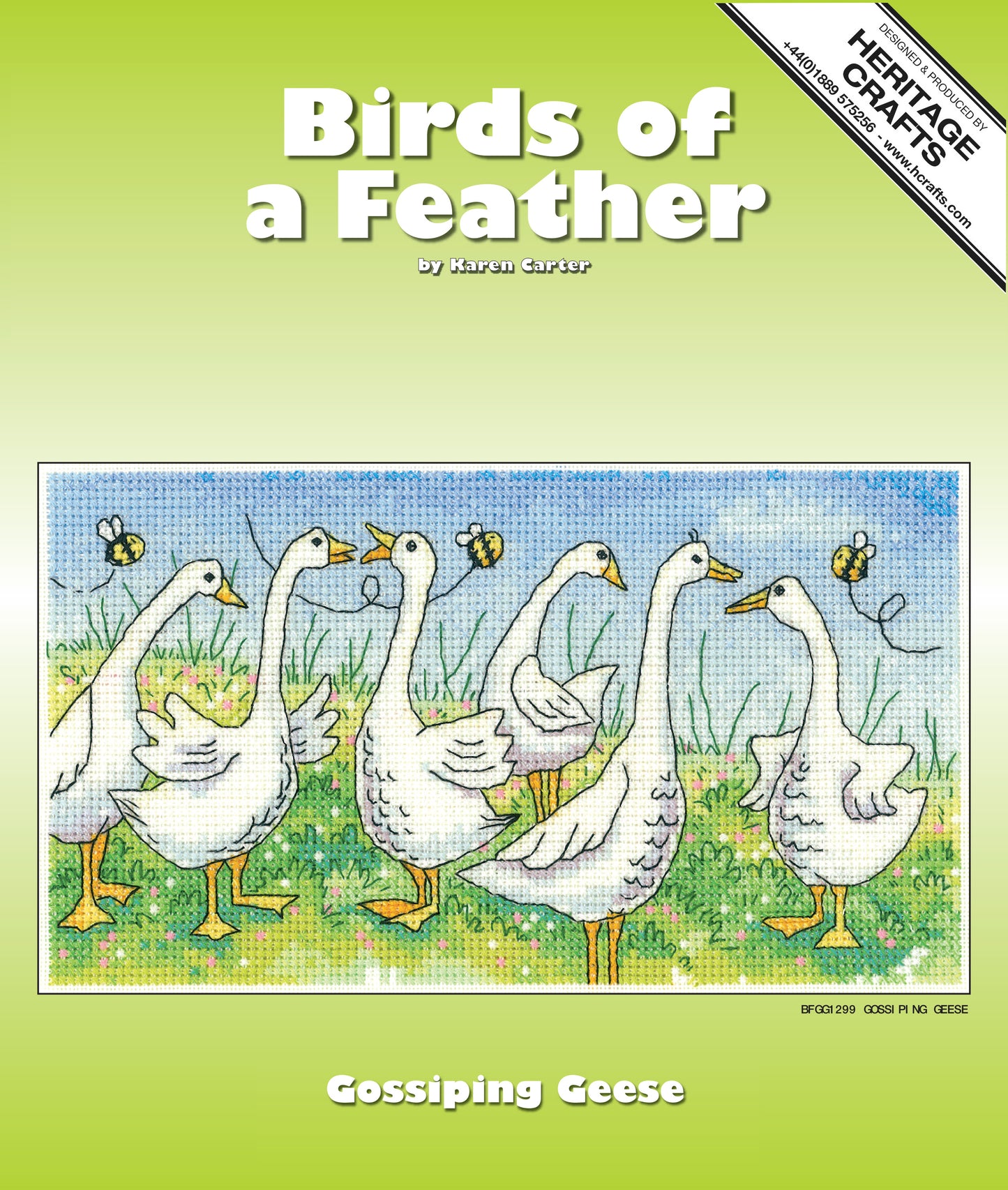 Gossiping Geese cross stitch chart pack - BFGG1299C