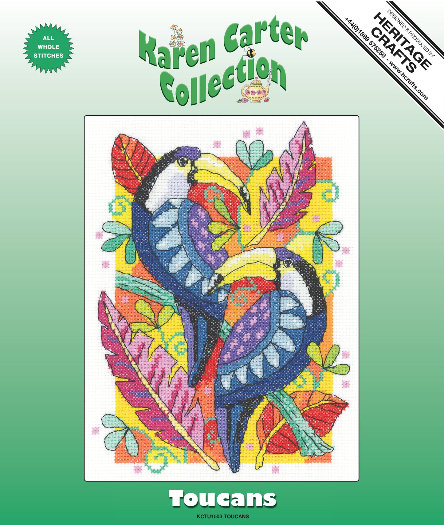 Toucans cross stitch kit - KCTU1503 (D)