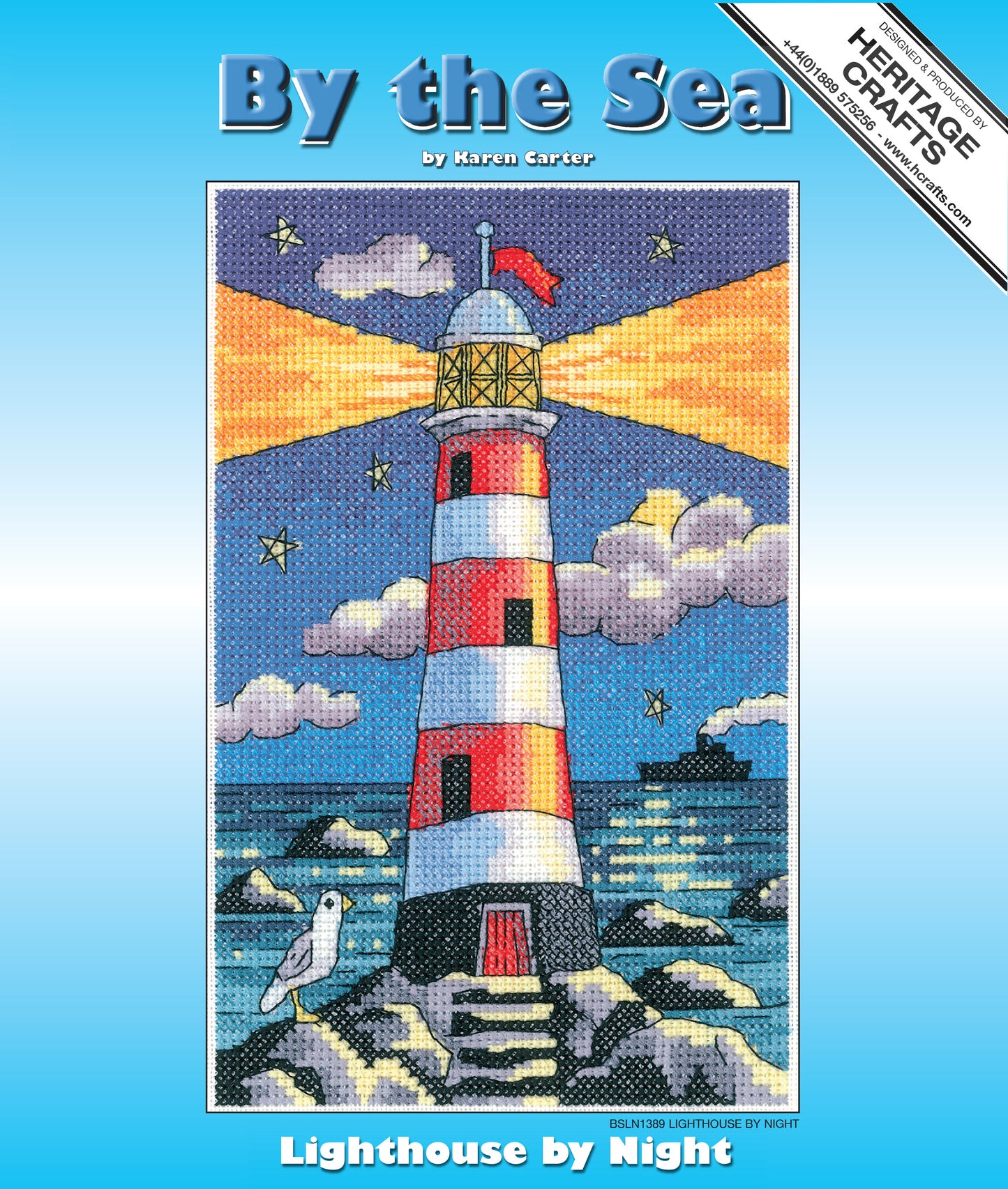 Lighthouse by Night cross stitch kit - BSLN1389