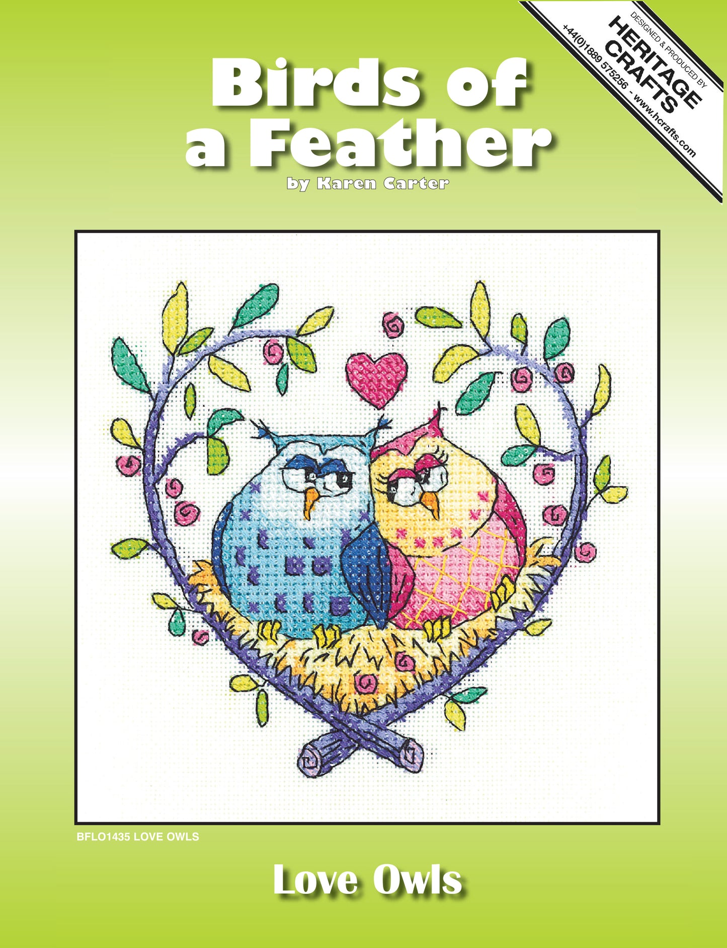 Love Owls cross stitch kit - BFLO1435