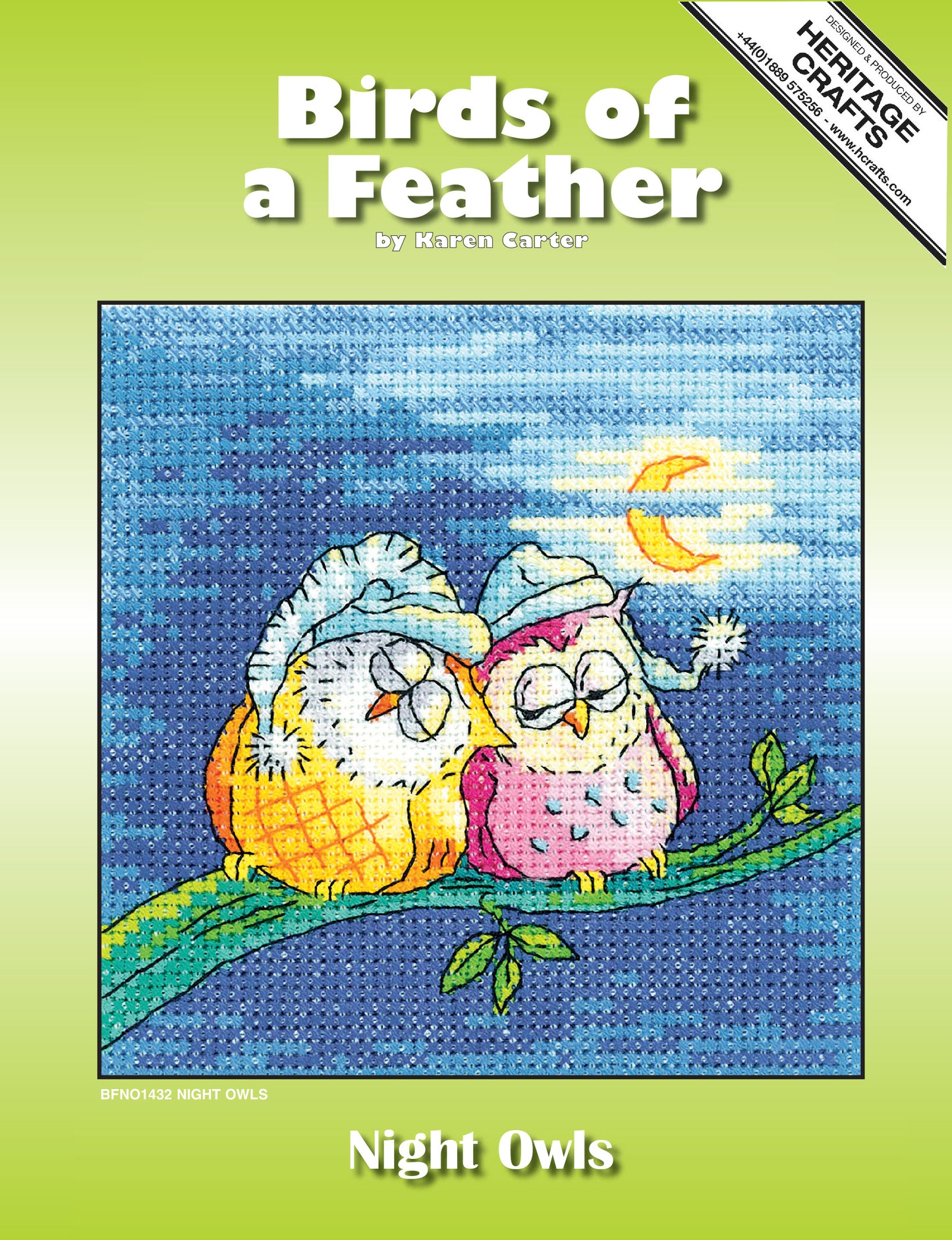 Night Owls cross stitch chart pack - BFNO1432C