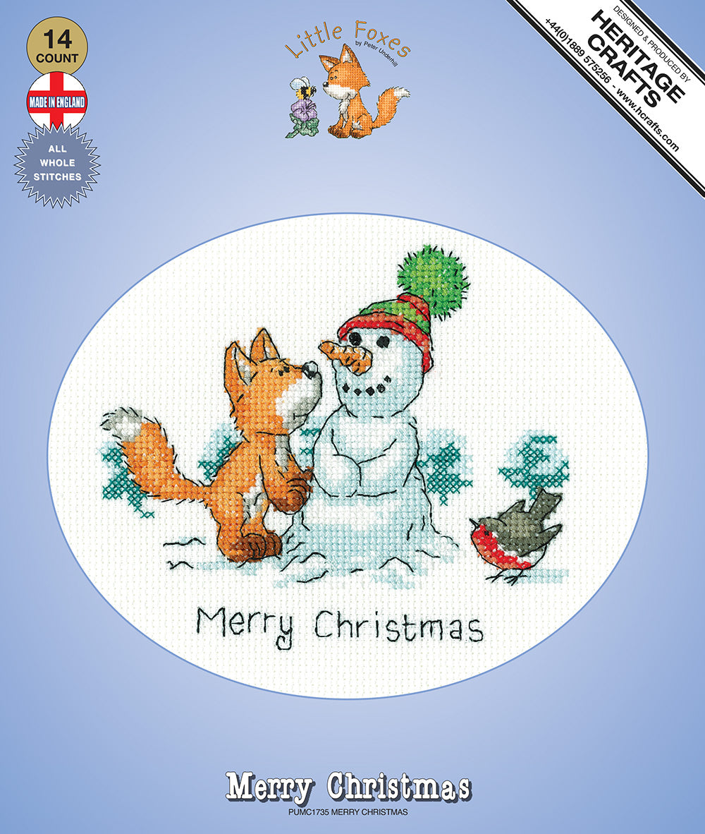 Merry Christmas cross stitch kit - PUMC1735