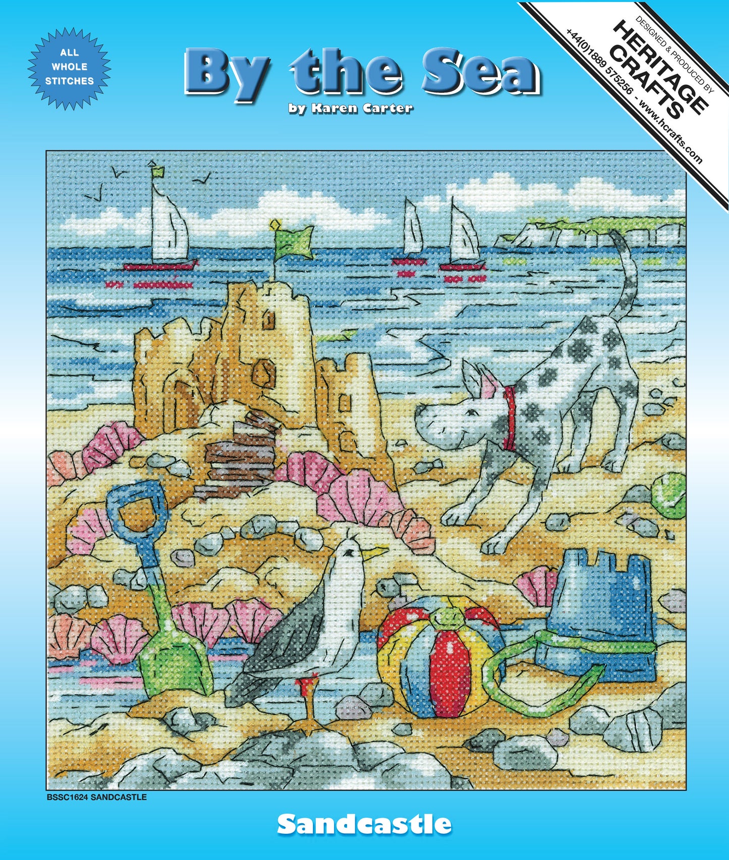 Sandcastle cross stitch kit - BSSC1624