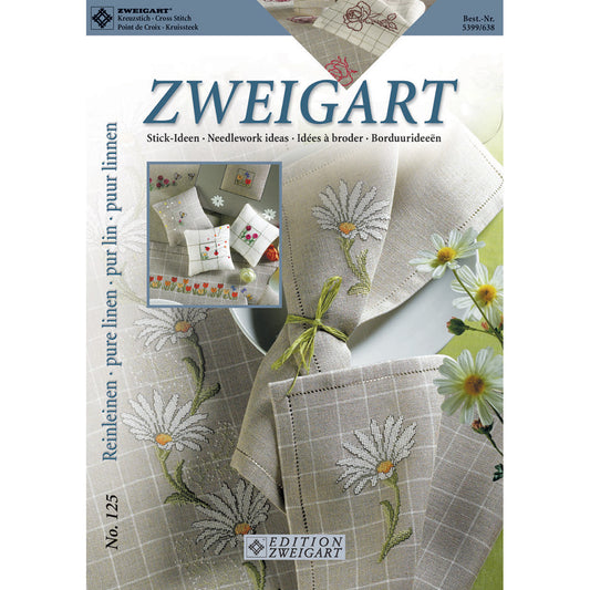 Zweigart Cross Stitch Ideas Booklet - #125 - "Pure Linen"
