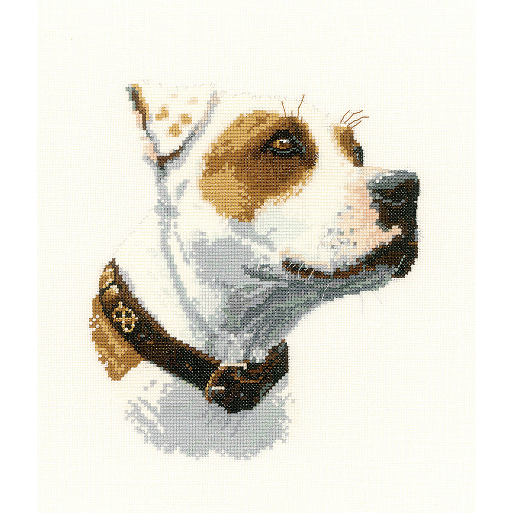 Ruby (Staffordshire Bull Terrier) cross stitch chart pack - APRU860C