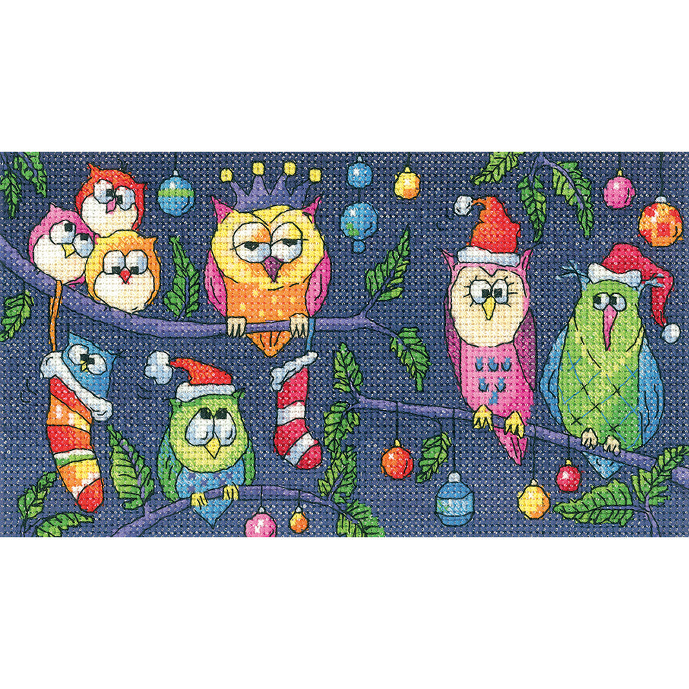 Christmas Owls cross stitch chart pack - BFCO1377C