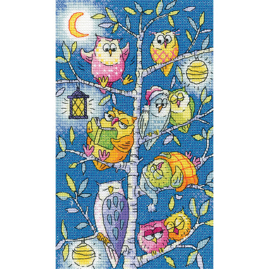 Tree of Owls cross stitch kit - BFTO1566