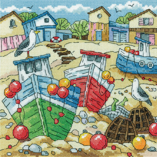 Beach Boats cross stitch kit - BSBB1623