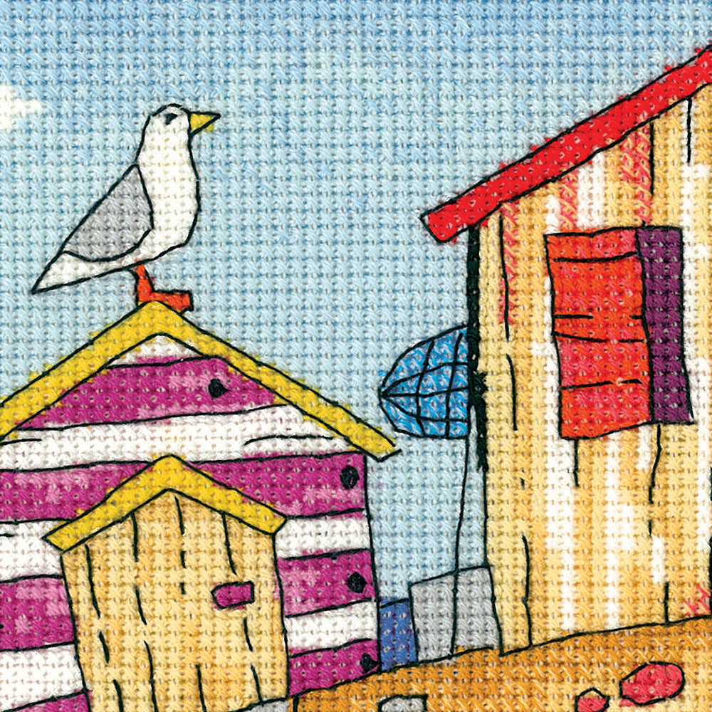 Beach Huts cross stitch kit - BSBH1273