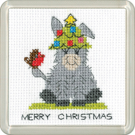 Donkey - Tree Hat Coaster cross stitch kit - CATH1924