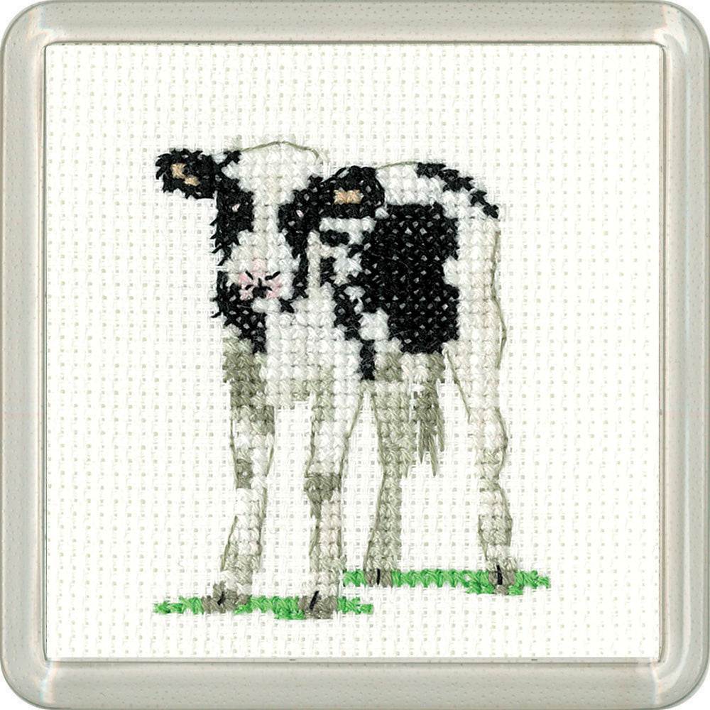 Little Friends Calf Coaster cross stitch kit - CFCF1956