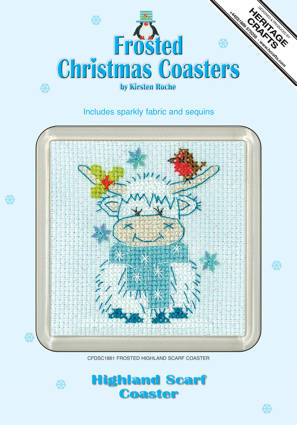 Highland Scarf frosted cross stitch coaster kit - CFDSC1861