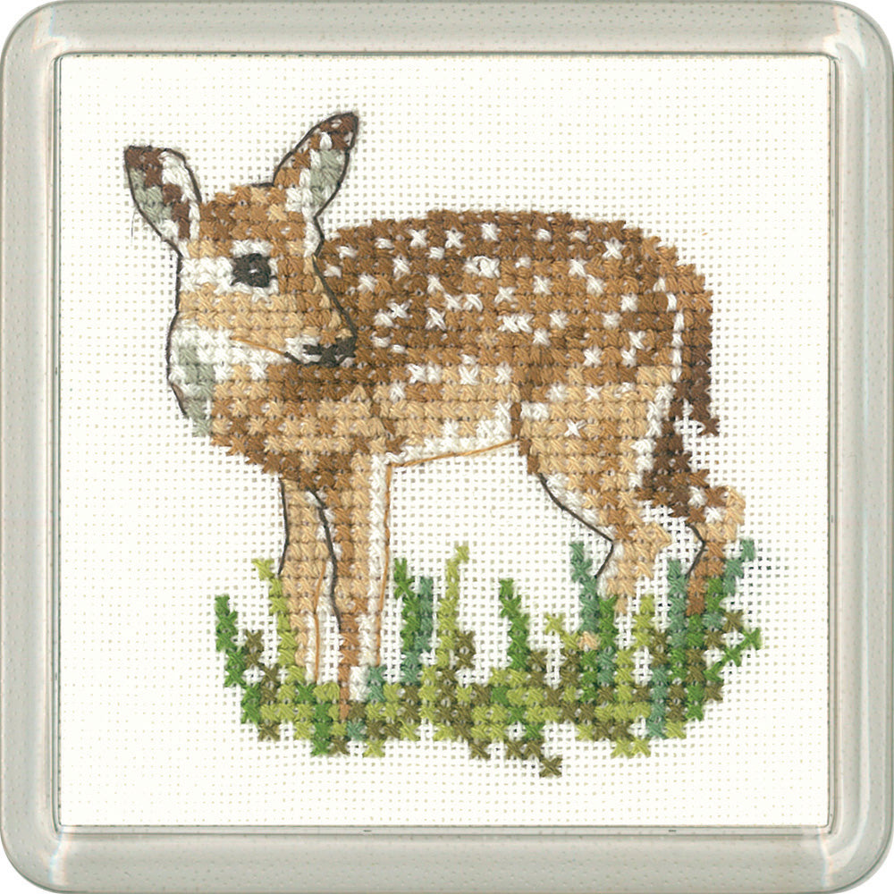 Little Friends Fawn Coaster cross stitch kit - CFFN1171