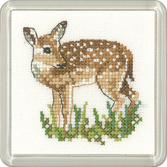 Little Friends Fawn Coaster cross stitch kit - CFFN1171