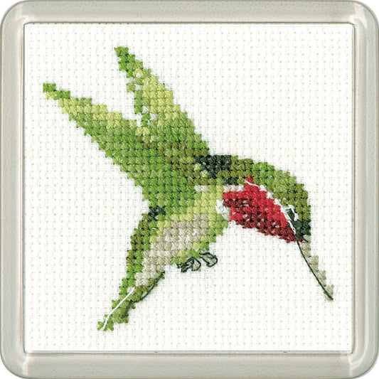 Little Friends Hummingbird Coaster cross stitch kit - CFHB1909
