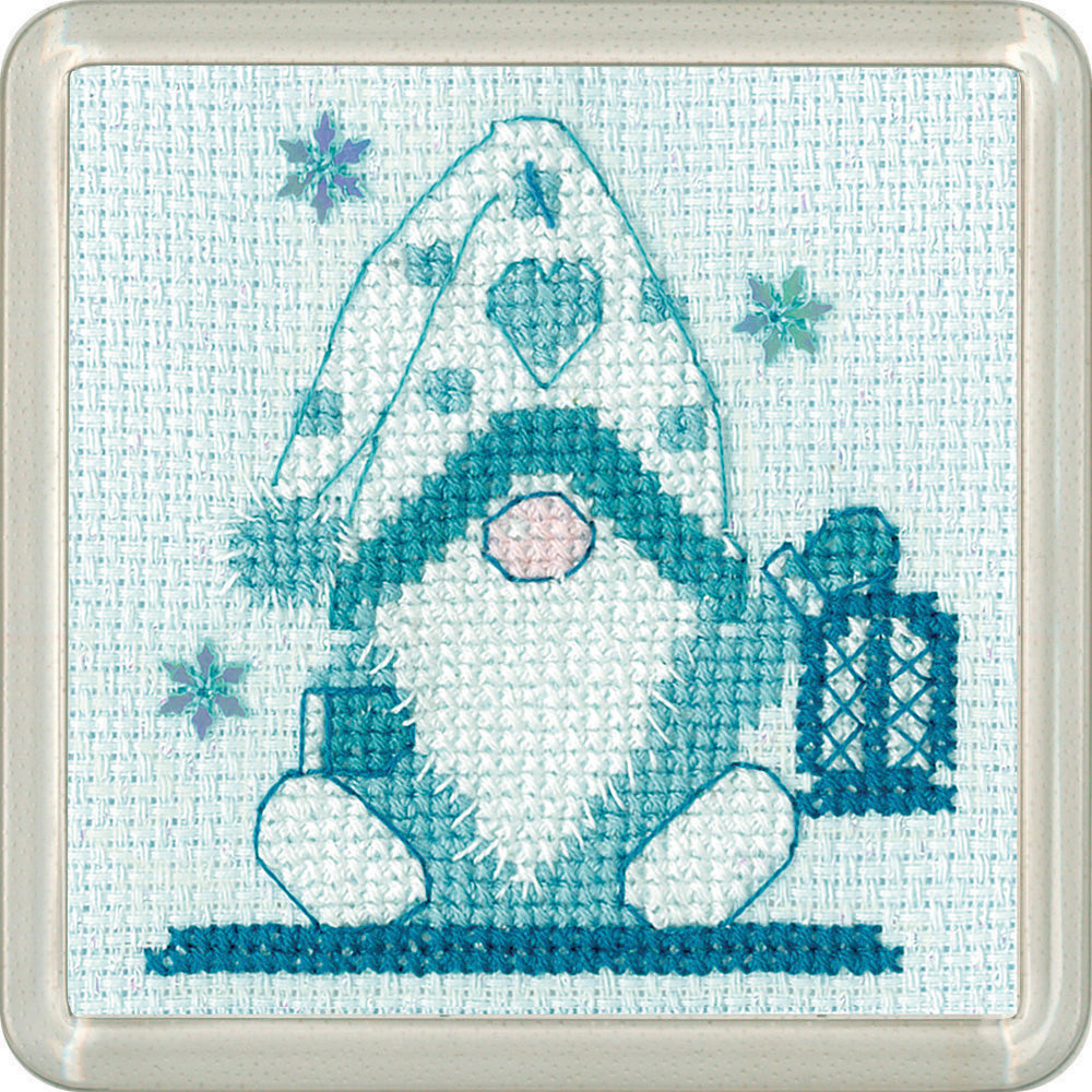 Gonk Lantern frosted cross stitch coaster kit - CFLT1858