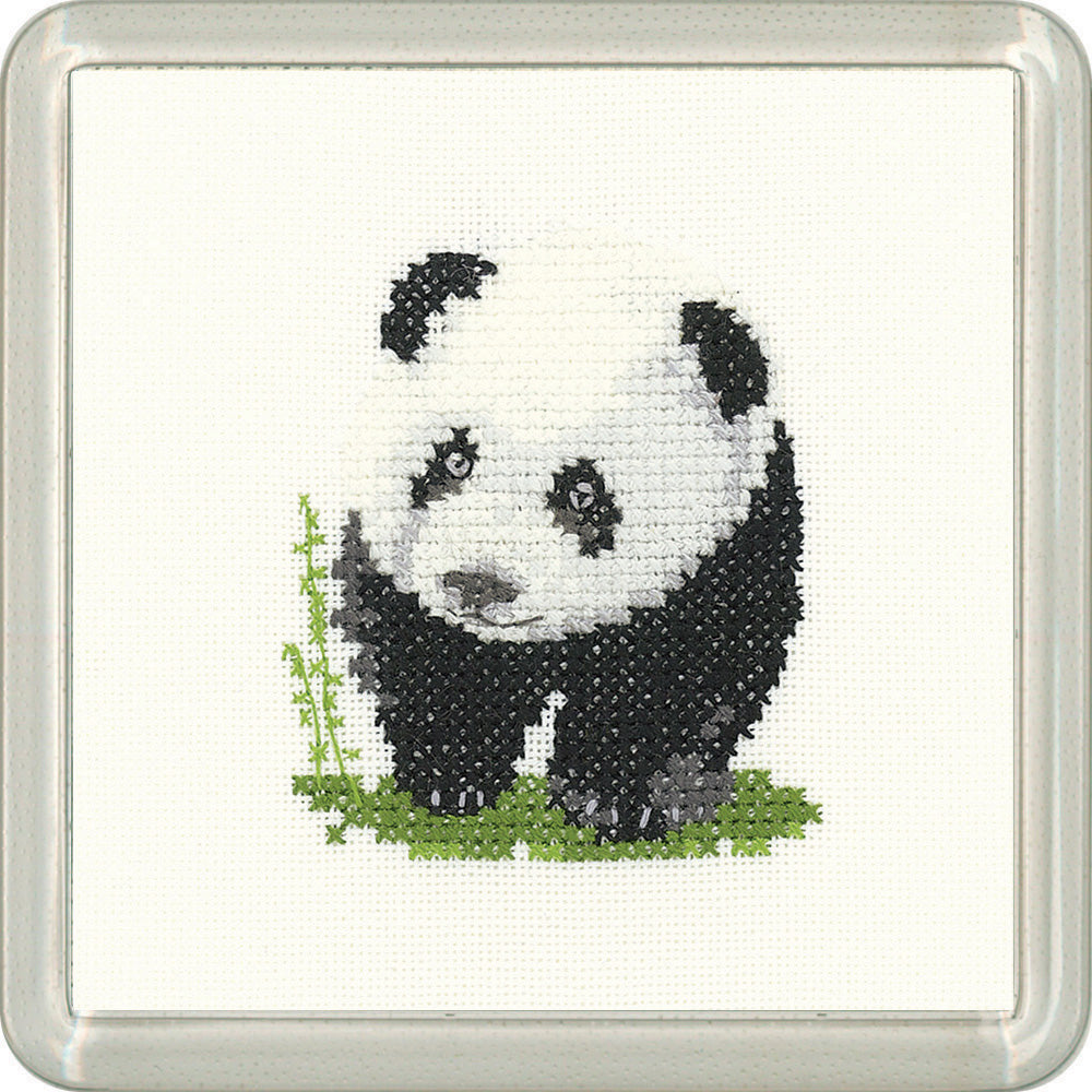 Little Friends Panda Coaster cross stitch kit - CFPA1514