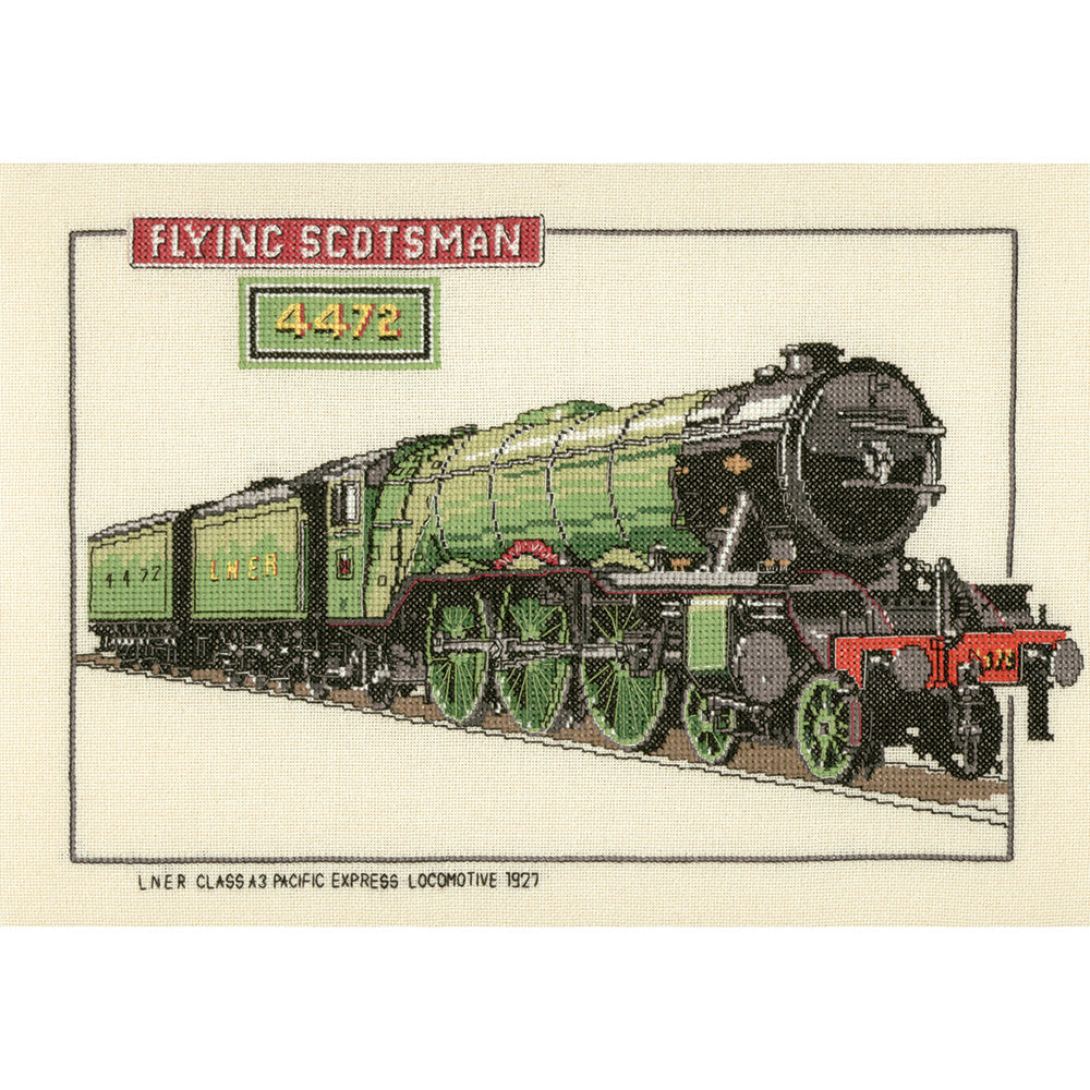 Flying Scotsman cross stitch kit - CFS126